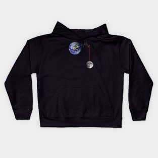 To the moon! Kids Hoodie